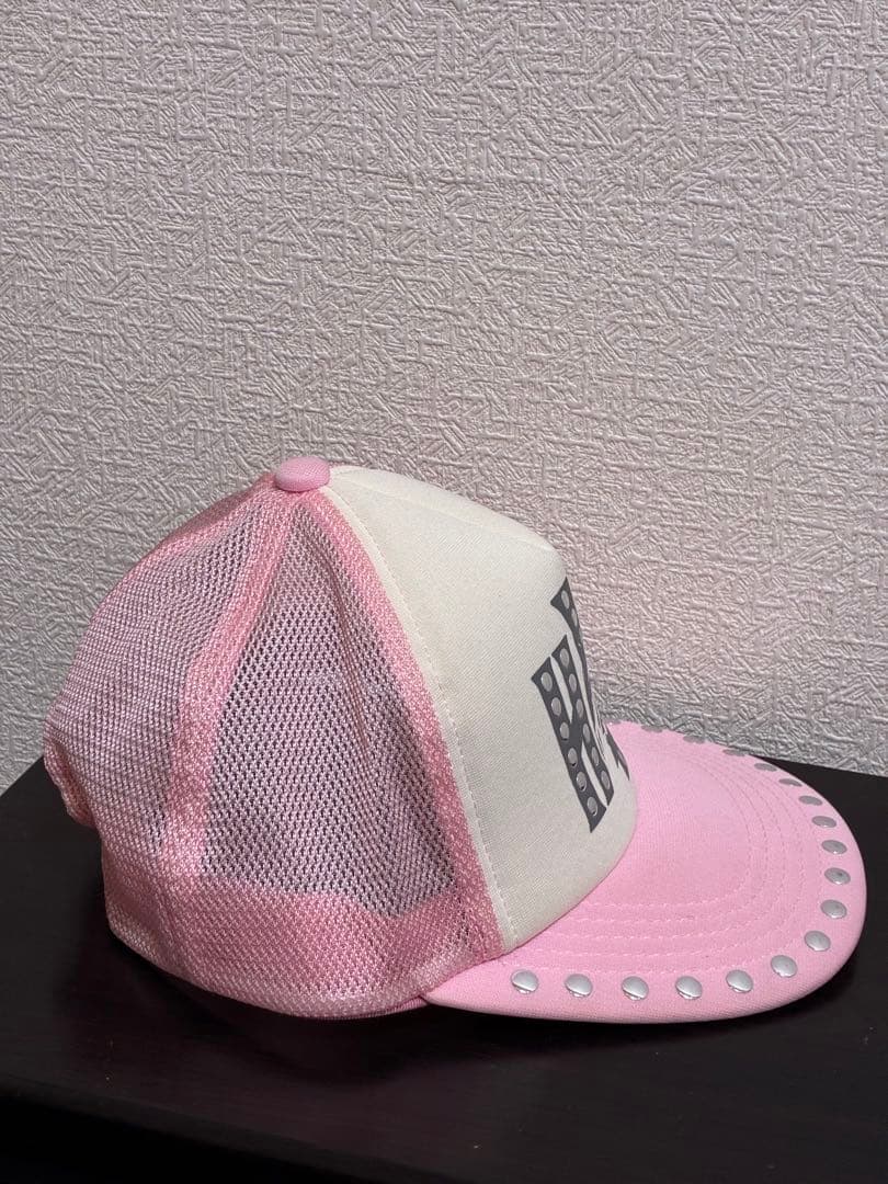 ヒステリックグラマー メッシュキャップ ピンク スタッズ(正規品)