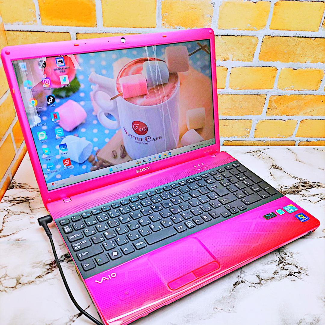 レアなピンク❤️ノートパソコン❣️Core-i5☘️爆速SSD✨Blu-ray✨