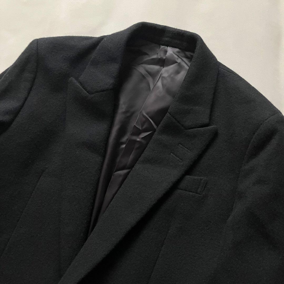 SHAREEF シャリーフ ロングチェスターコート ブラック サイズ1