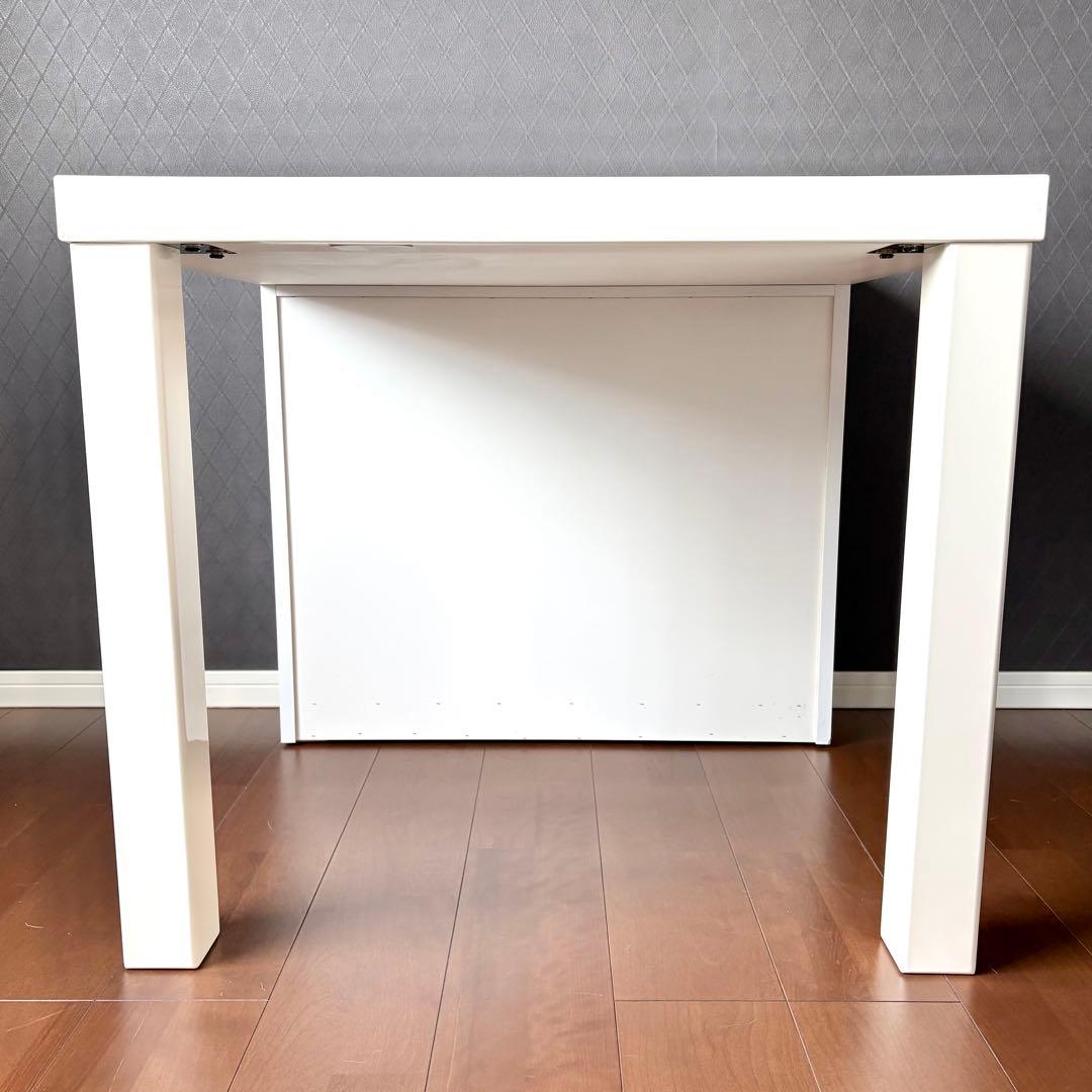 ニトリ ✨ シンプルホワイト ダイニングテーブル ＋ 収納棚付き ✨