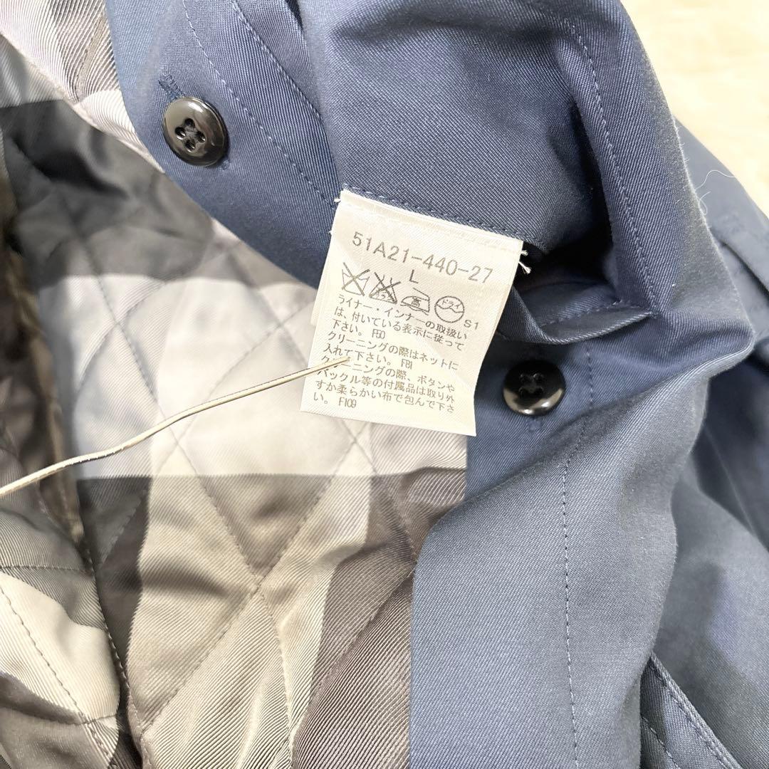 ブラックレーベルクレストブリッジ トレンチコート キルティングライナー 中綿 L