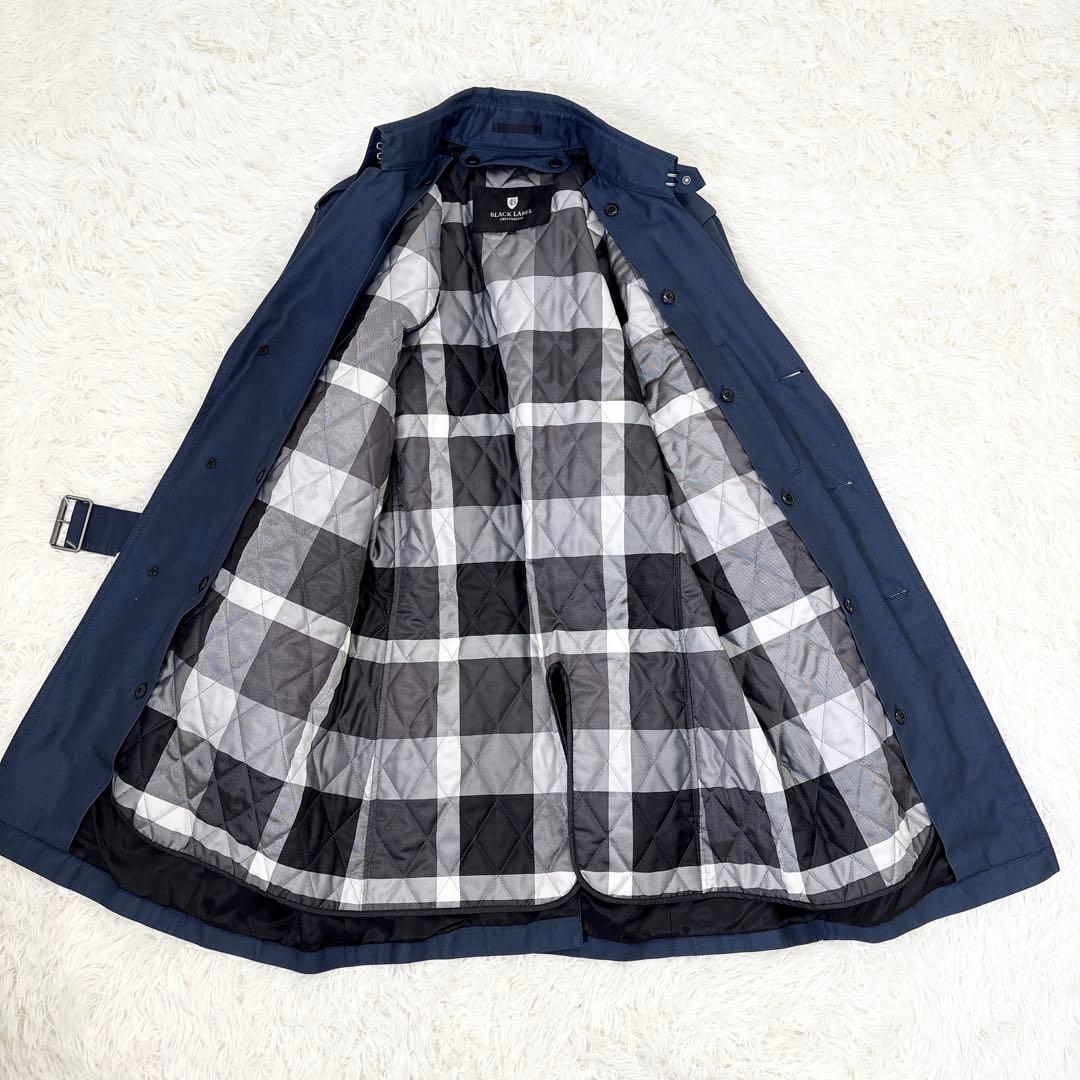 ブラックレーベルクレストブリッジ トレンチコート キルティングライナー 中綿 L