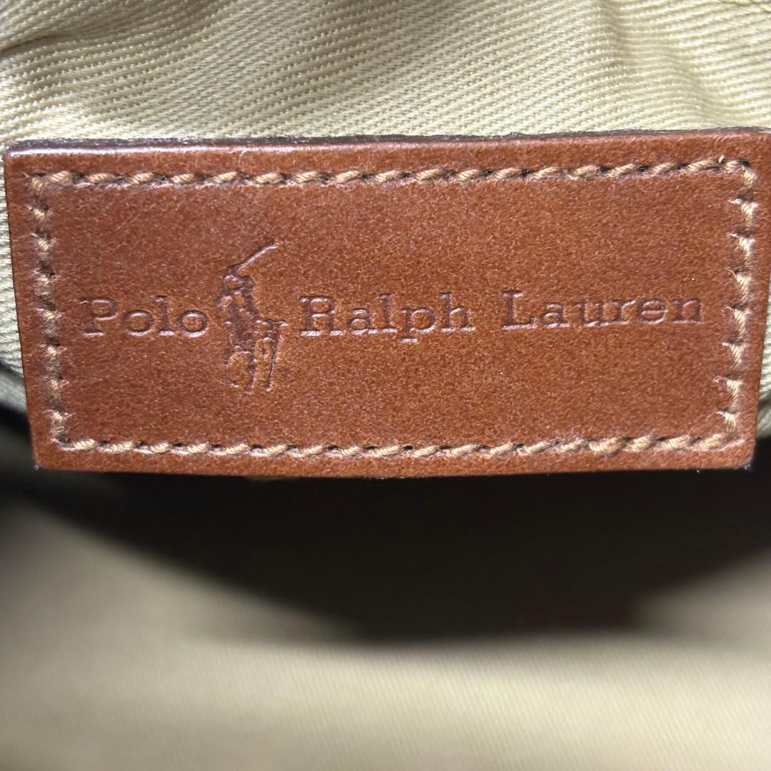 ◎ポロラルフローレンミニボストンバッグ　ヴィンテージグリーン