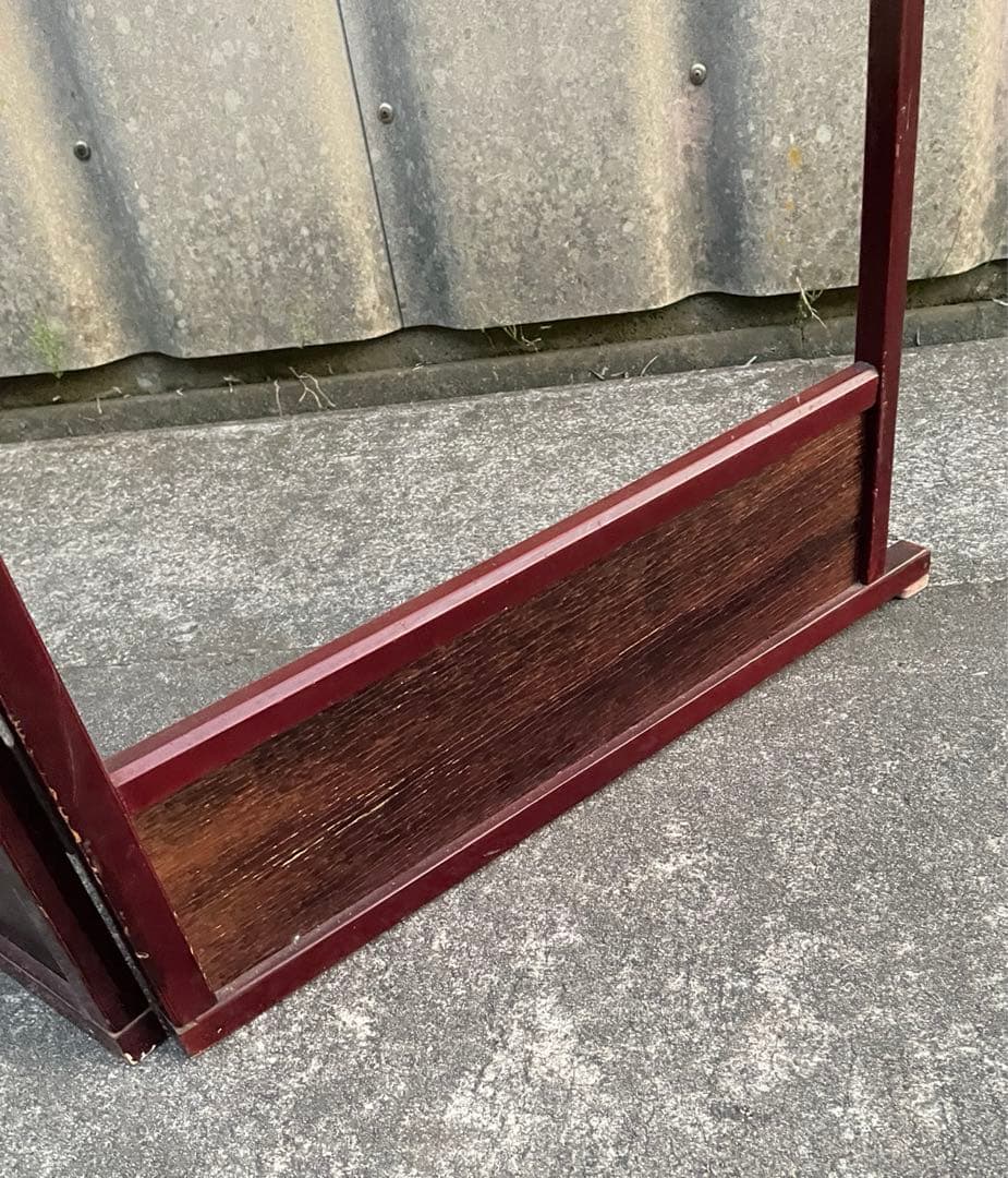 稀少/古道具/当時物/無垢材/木製/衣紋掛け/衣桁/着物掛け/24