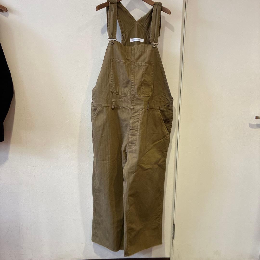 ジャーナルスタンダードラックス　カーキ ヘリンボーン　サロペット　オーバーオール