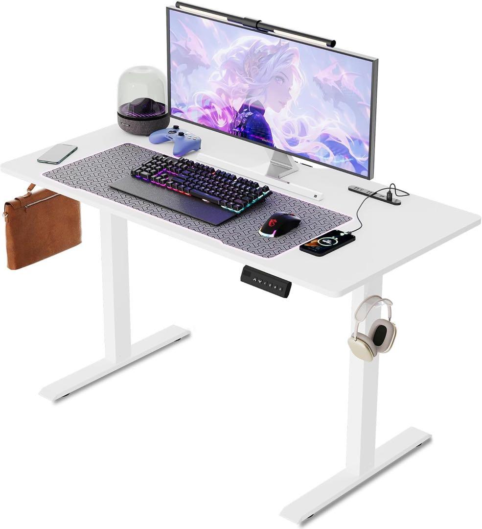 ゲーミングデスク電動昇降式デスク幅120cm×奥行60cm×高さ72-117cm