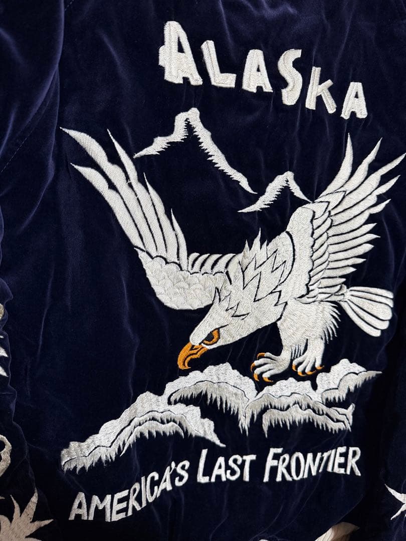 ２面用 日本製 The Flat Head 別珍 スカジャン vintage