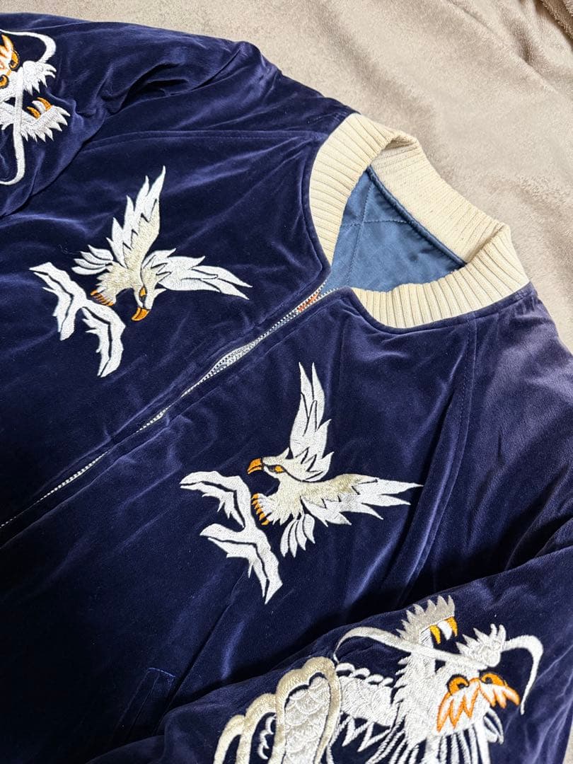 ２面用 日本製 The Flat Head 別珍 スカジャン vintage