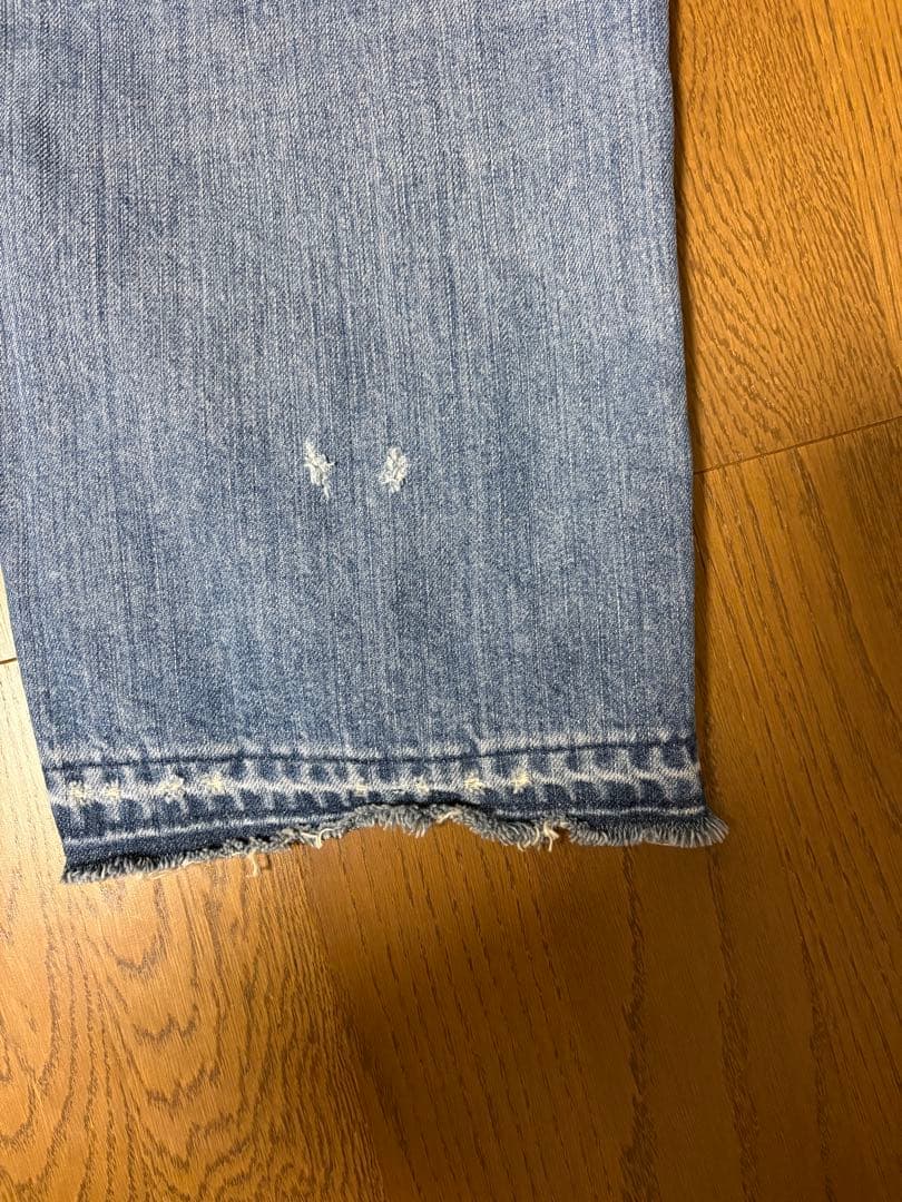 45R ライ麦デニムのクロスオーバーパンツ 清