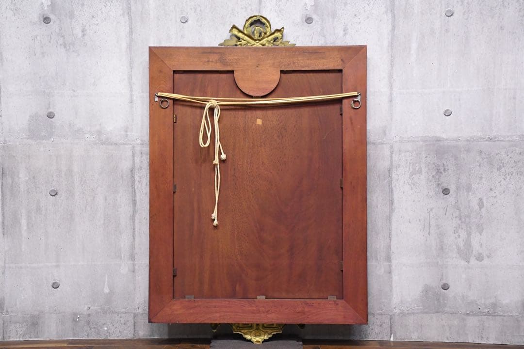 ECK74 スペイン最高級 マリネール ウォールミラー 真鍮 陶板装飾