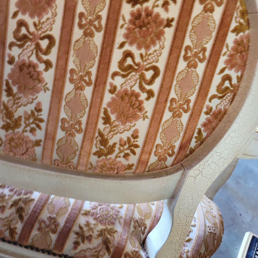 送料込み　アンティーク　フレンチスタイル ソファ ベージュ・ゴールド系