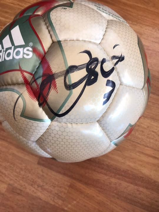 松田直樹選手着用　JOMOCUP2000 サイン入りジャージ　W杯公式球サイン入