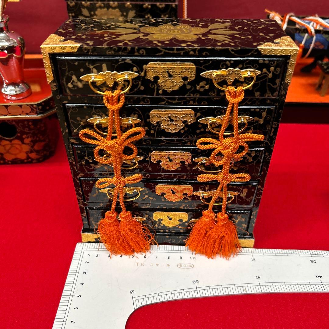 【326】まこちゃん様ひな祭り＊45号９品雛道具木製