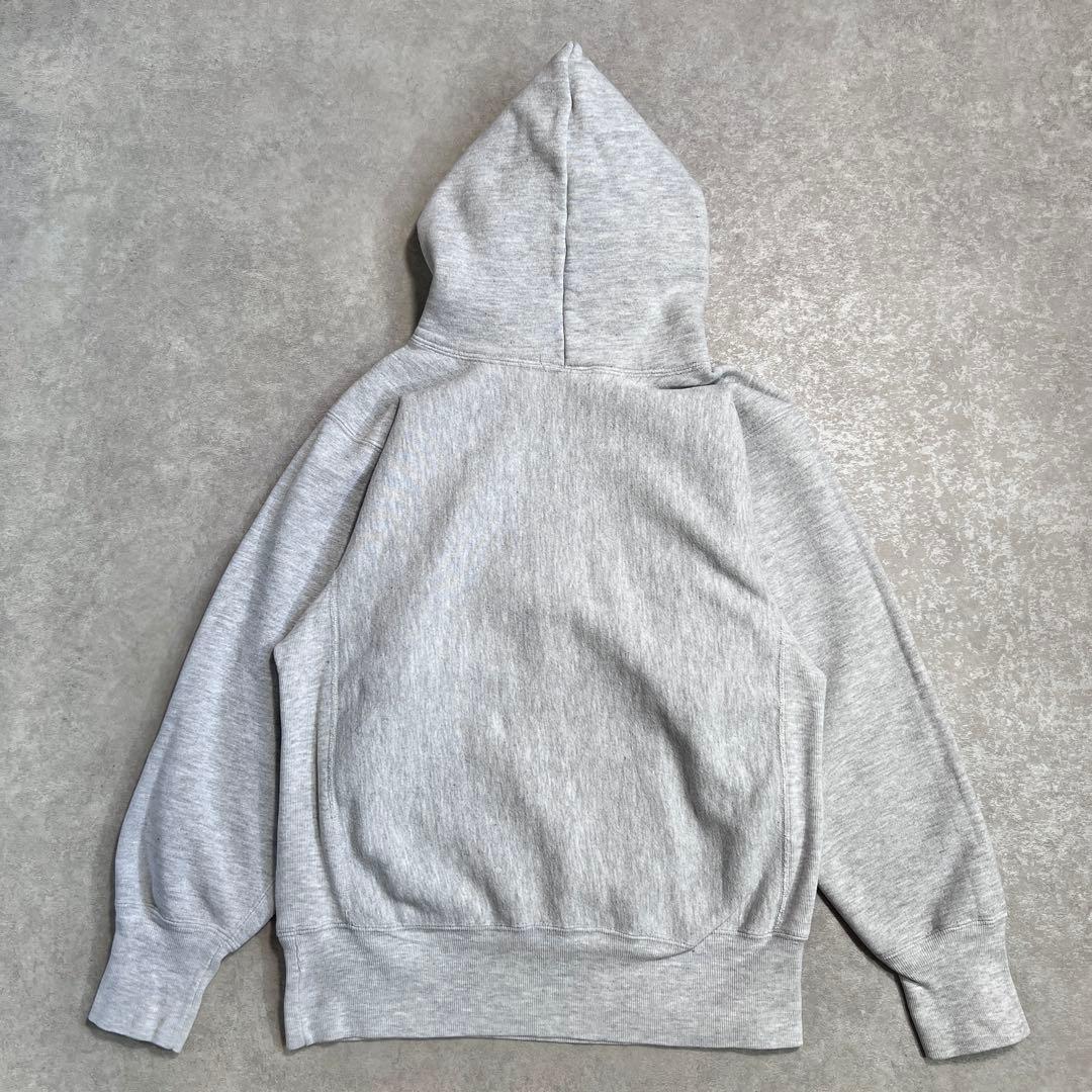 【極美品】90sヴィンテージ チャンピオンリバースウィーブパーカー目なしグレーM