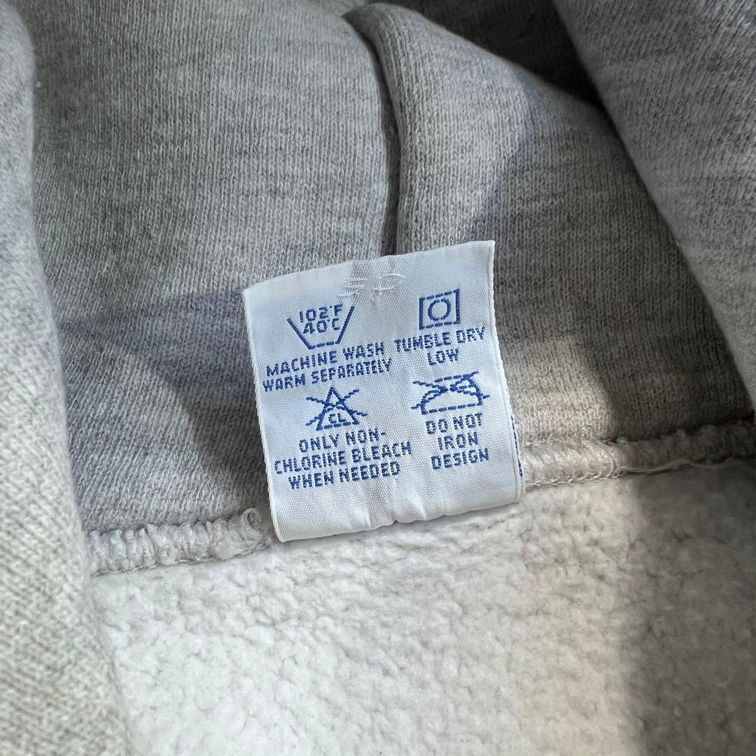 【極美品】90sヴィンテージ チャンピオンリバースウィーブパーカー目なしグレーM