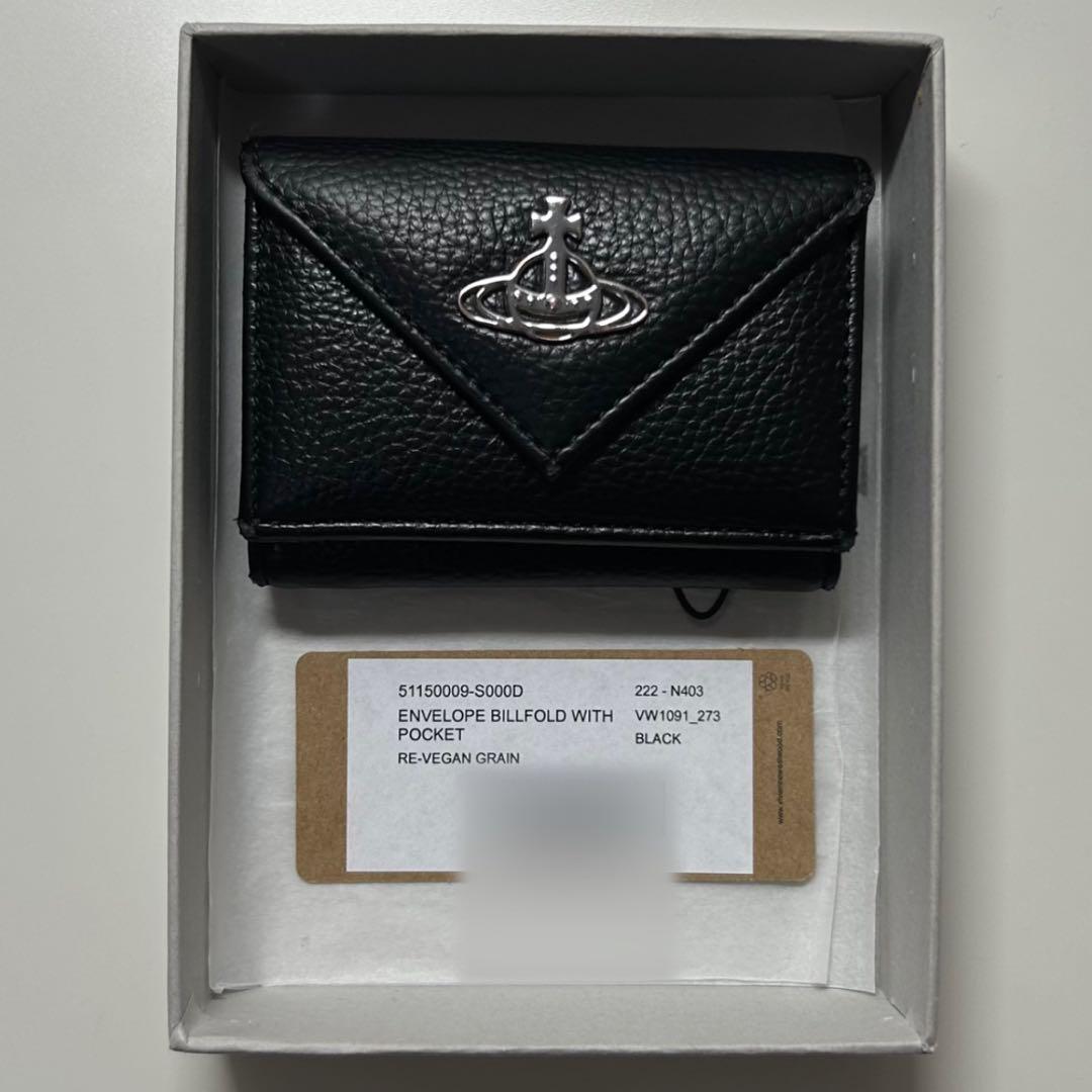 ヴィヴィアン Vivienne Westwood 三つ折り財布 ブラック 黒