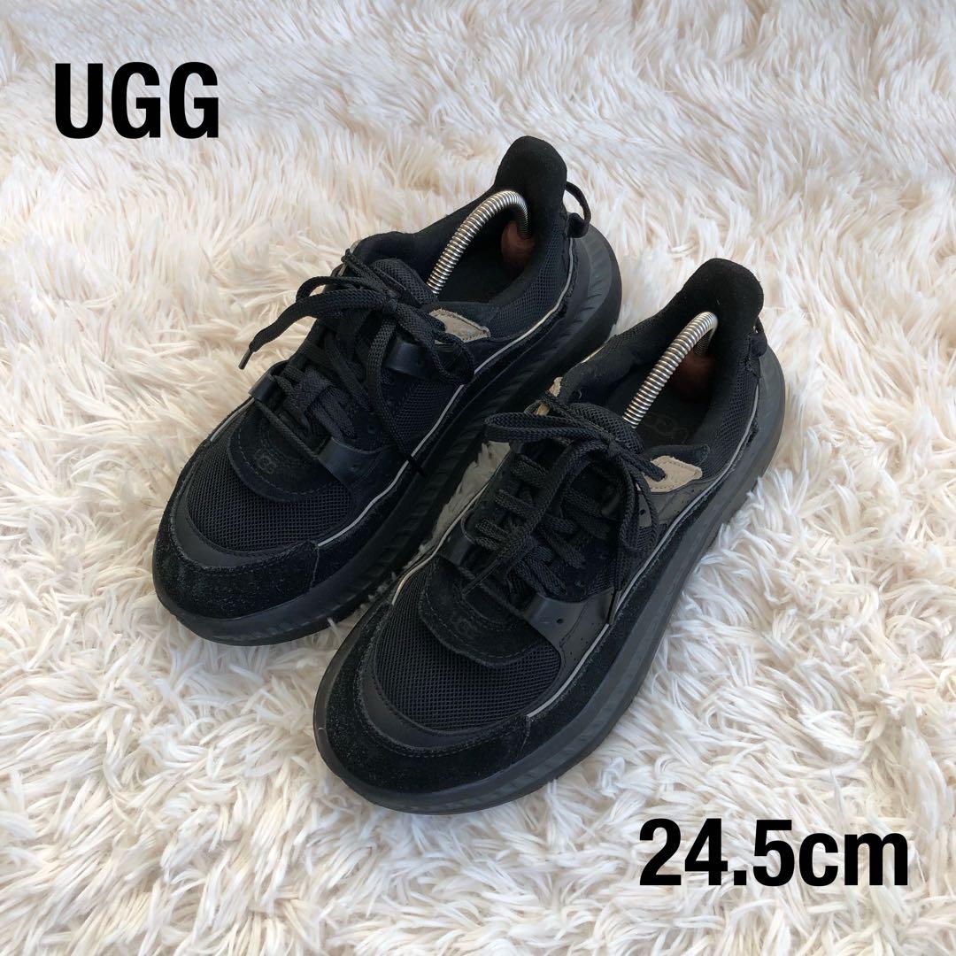UGG　厚底スニーカー　ブラック　24.5cm　CA805V2　1127110