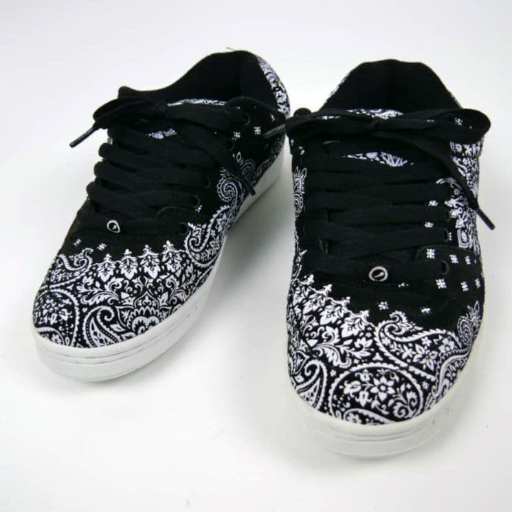 eS ACCEL OG バンダナ柄 スニーカー 26cm ブラック スケシュー