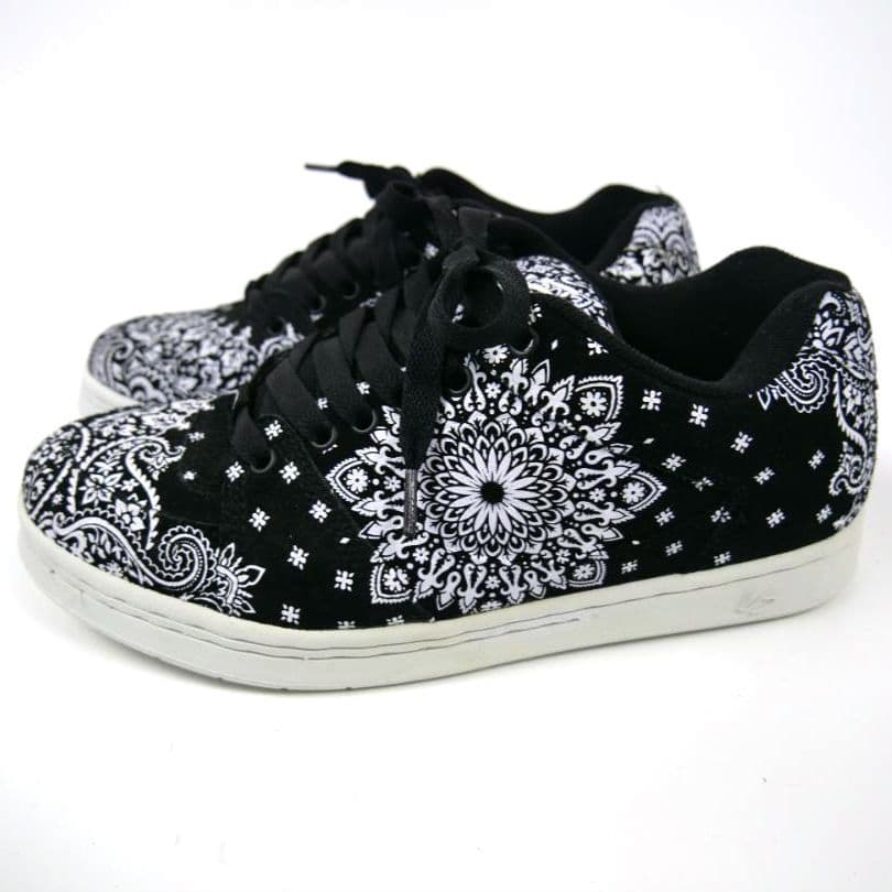 eS ACCEL OG バンダナ柄 スニーカー 26cm ブラック スケシュー