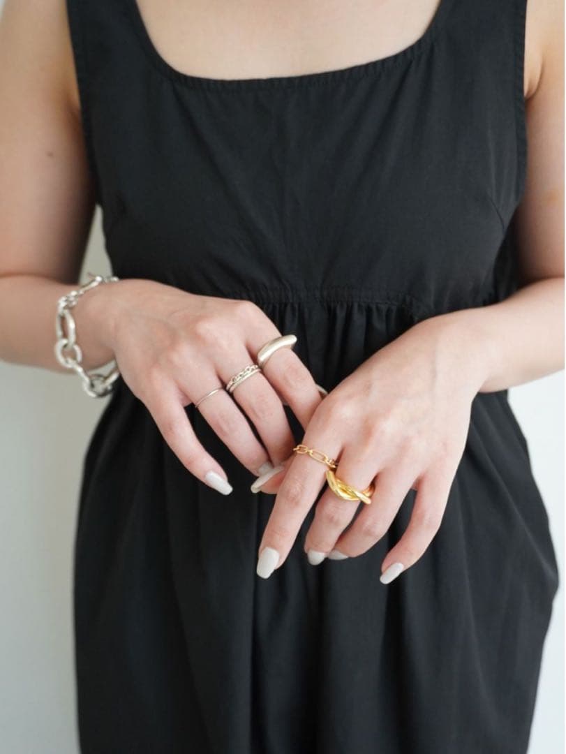 新品 タグ類無しanuke Cotton Gather Combinaison