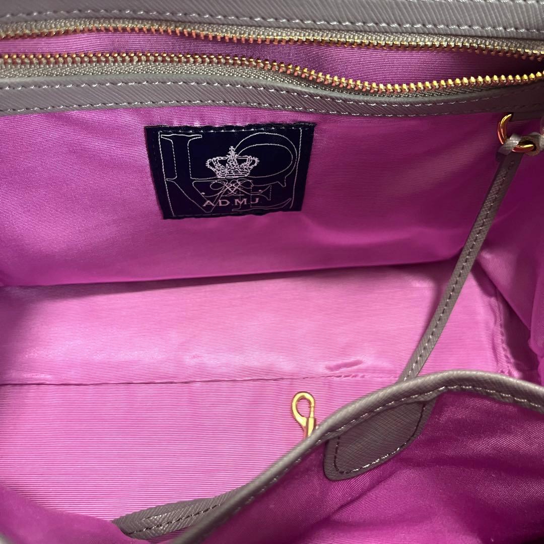 未使用級　A.D.M.J . デイリー　トートバッグ　レザー　ブラック　黒