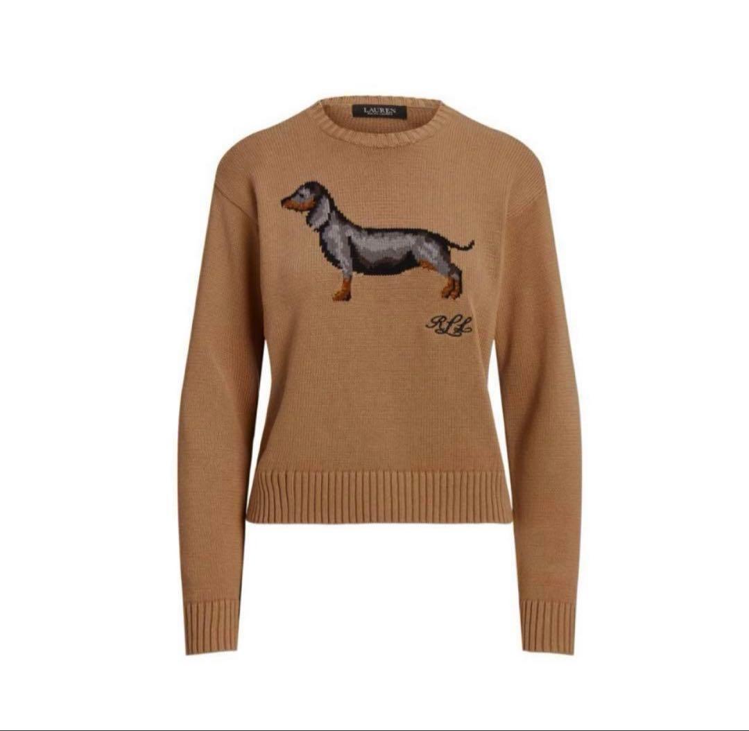 poloラルフローレン　ニット　犬　ダックス
