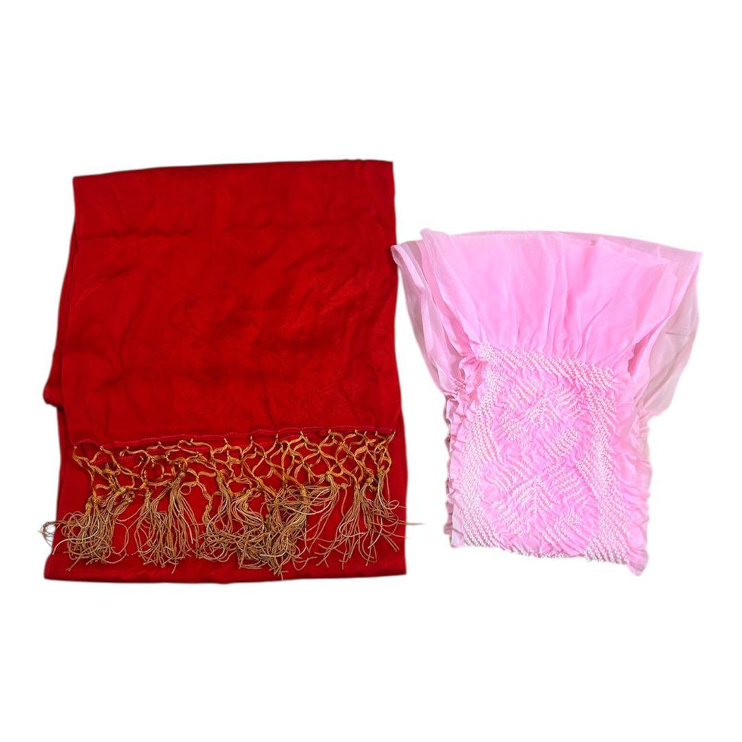 着物　七五三　7歳　女の子　13点　フルセット　黄色　手毬　花文　吉祥文様