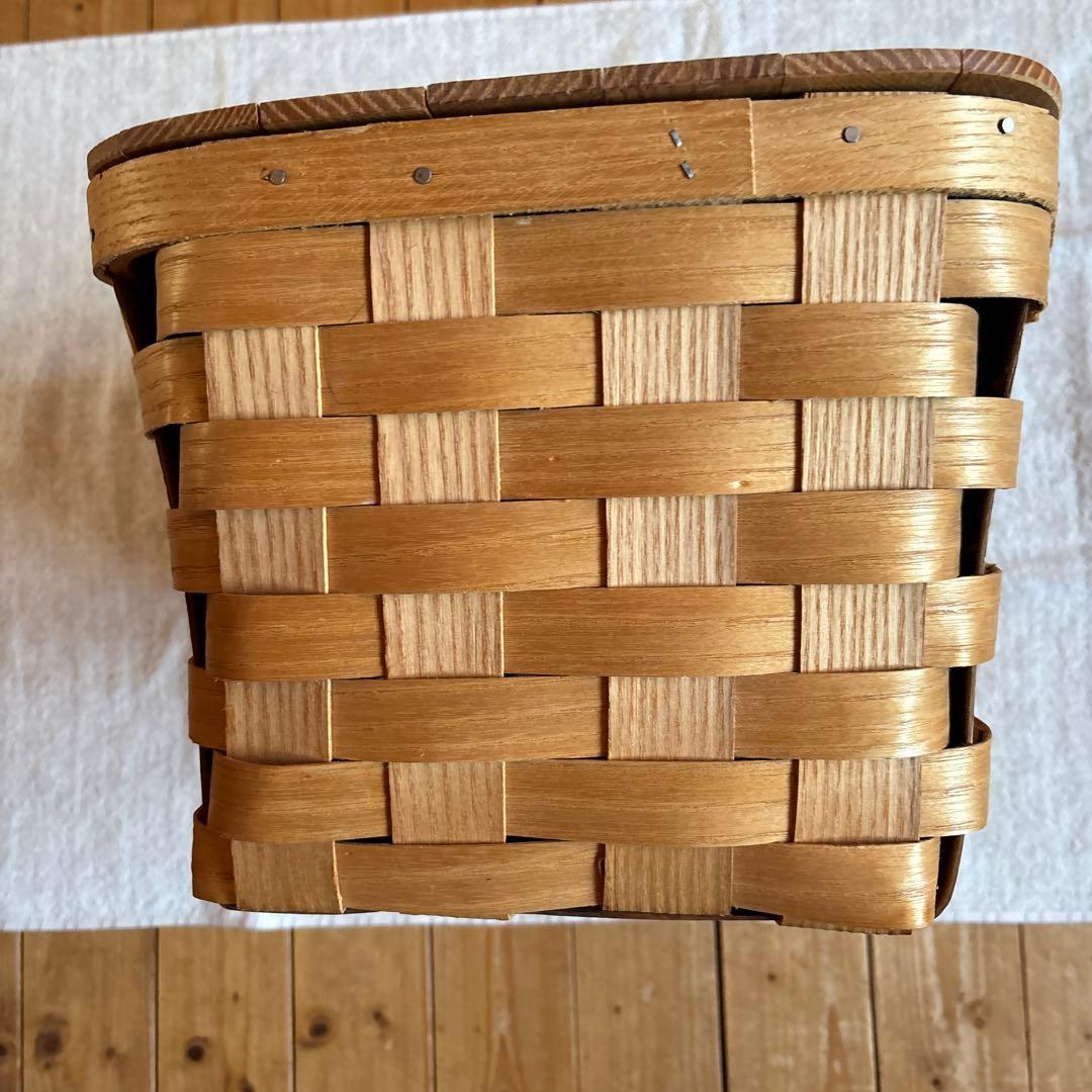 バスケットビル　ルピナスステンシル柄　ピクニックバスケット　USA製