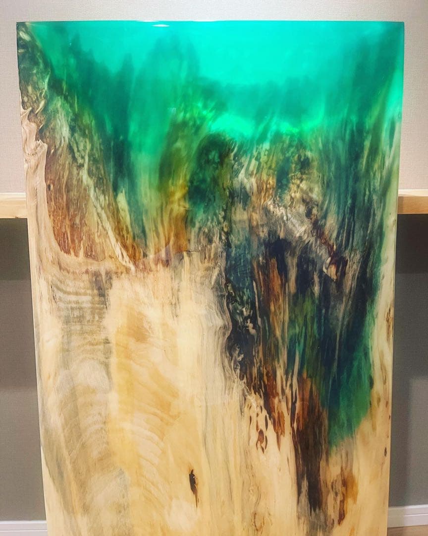 レジンテーブル　トチ　1110×570×50㎜