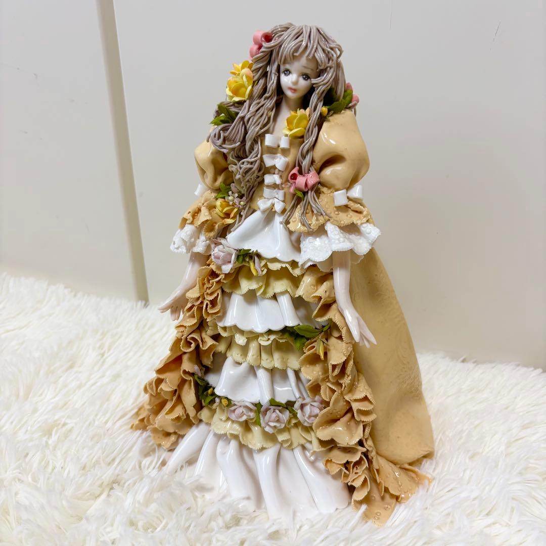 【希少】レースドール ロマンドール 陶器人形 置物 焼き物 ハンドメイド