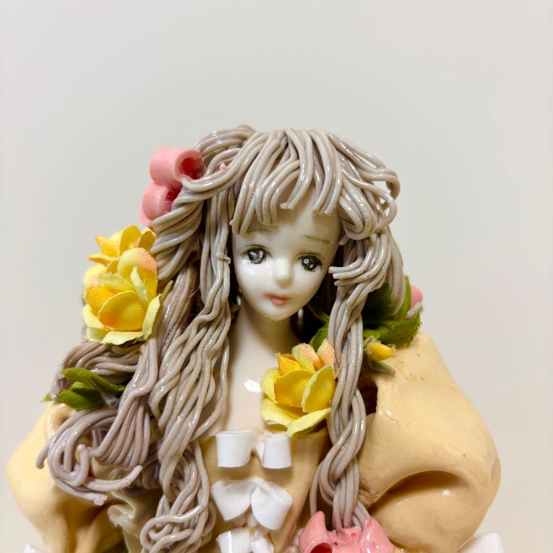 【希少】レースドール ロマンドール 陶器人形 置物 焼き物 ハンドメイド