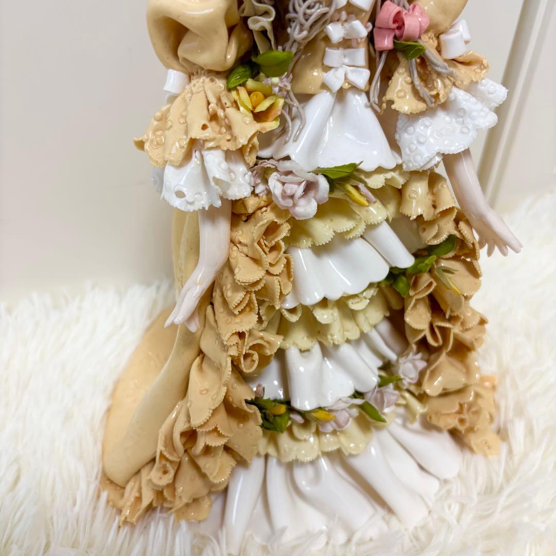 【希少】レースドール ロマンドール 陶器人形 置物 焼き物 ハンドメイド