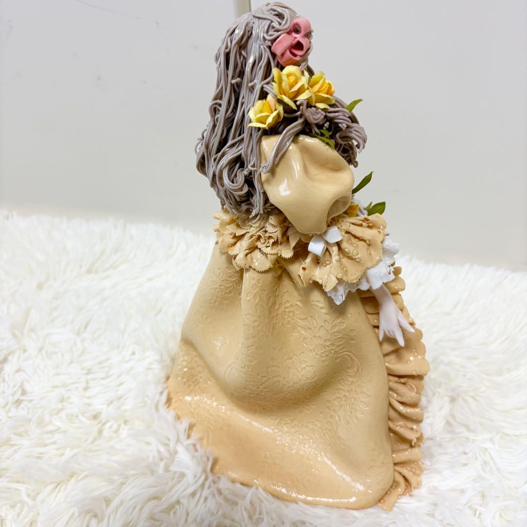 【希少】レースドール ロマンドール 陶器人形 置物 焼き物 ハンドメイド