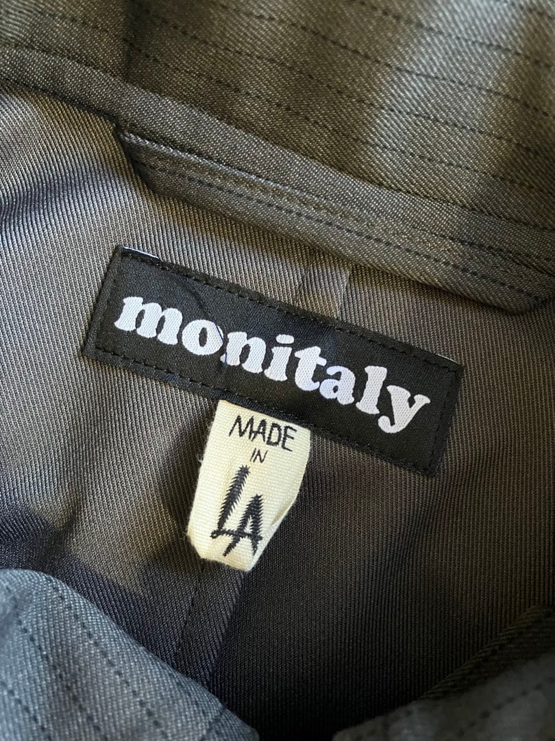 monitaly BATMAN COAT ストライプ オーバー コート