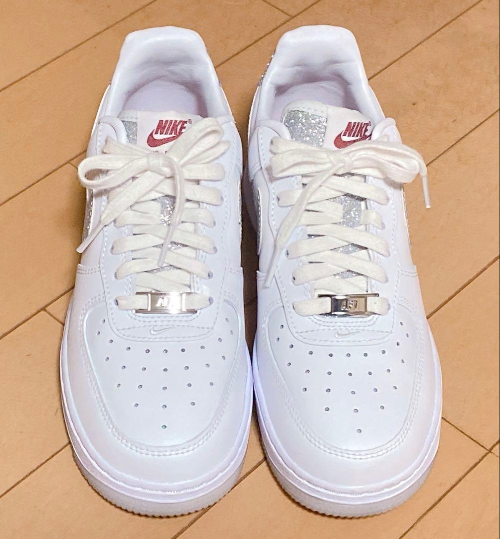 Nike Air Force 1 ホワイト グリッター　23.5cm