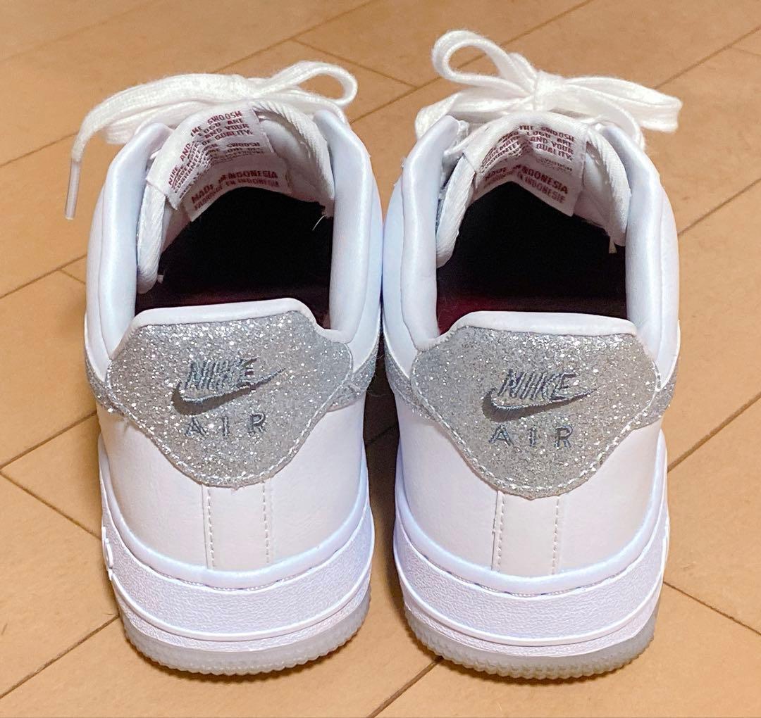 Nike Air Force 1 ホワイト グリッター　23.5cm
