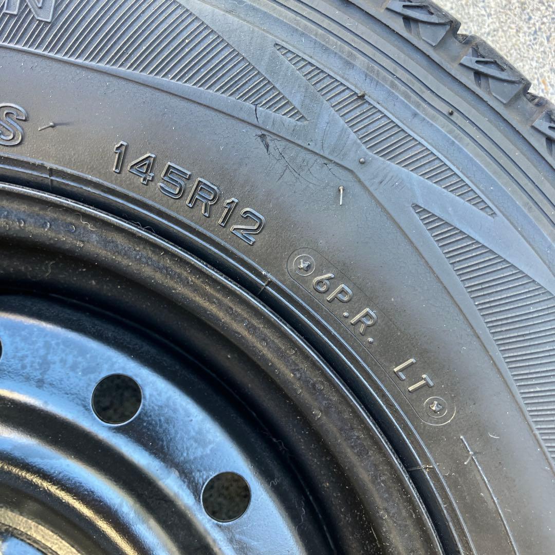 ２本売り12インチ スタッドレスタイヤ 日本製145R12 80 LT貨物用
