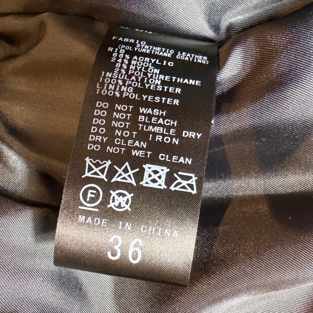 sun2018様未使用タグ付き スピックアンドスパン 24年モデル フェイクレザ