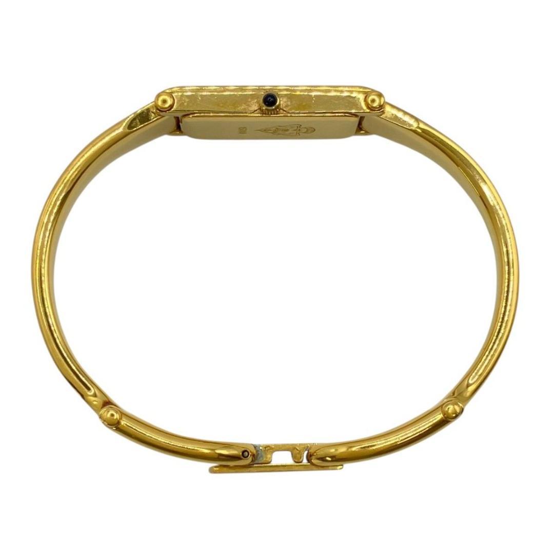 GUCCI腕時計 バングルウォッチ 1500 クォーツ 黒文字盤 ゴールド 稼働