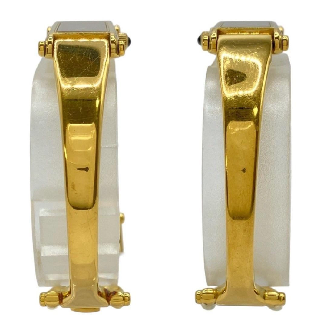 GUCCI腕時計 バングルウォッチ 1500 クォーツ 黒文字盤 ゴールド 稼働