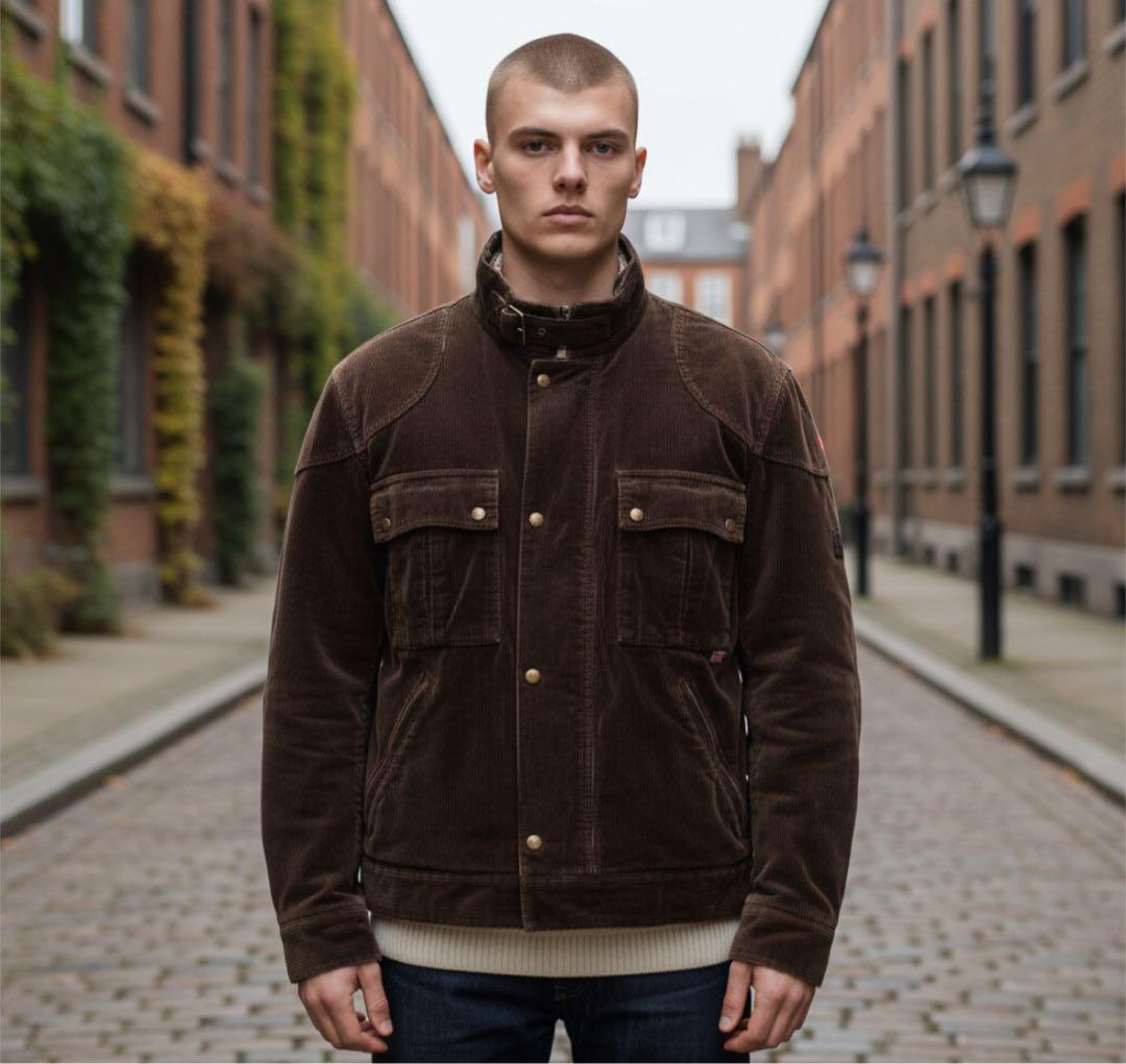 限定値下げ Belstaff /モーターサイクルジャケット/コーデュロイ/短丈