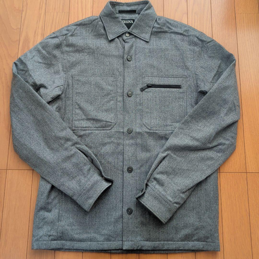 【上下セット】ZEGNA ゼニア 中綿入り長袖シャツジャケット