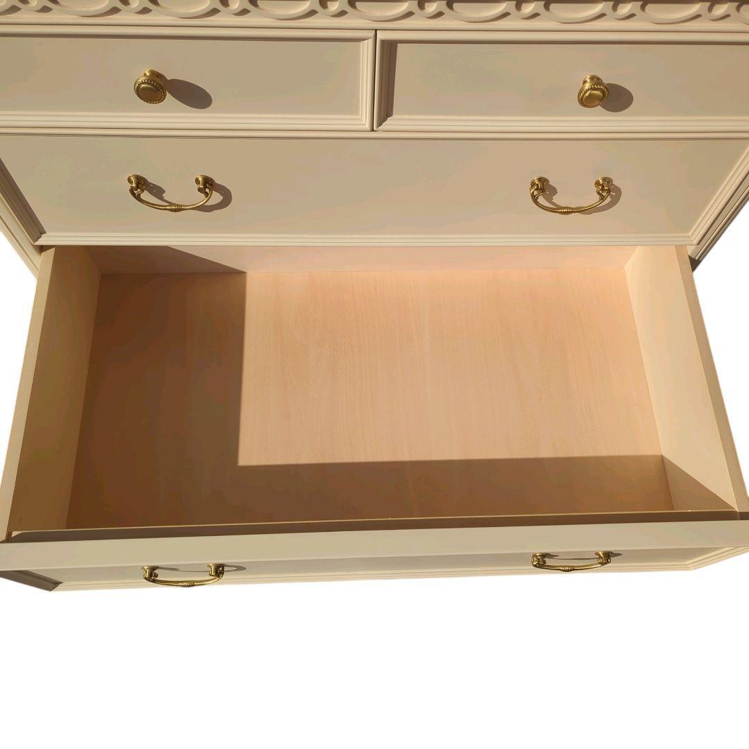 【美品】フルール Fleur WH チェスト 85 ホワイト チェスト 東海家具