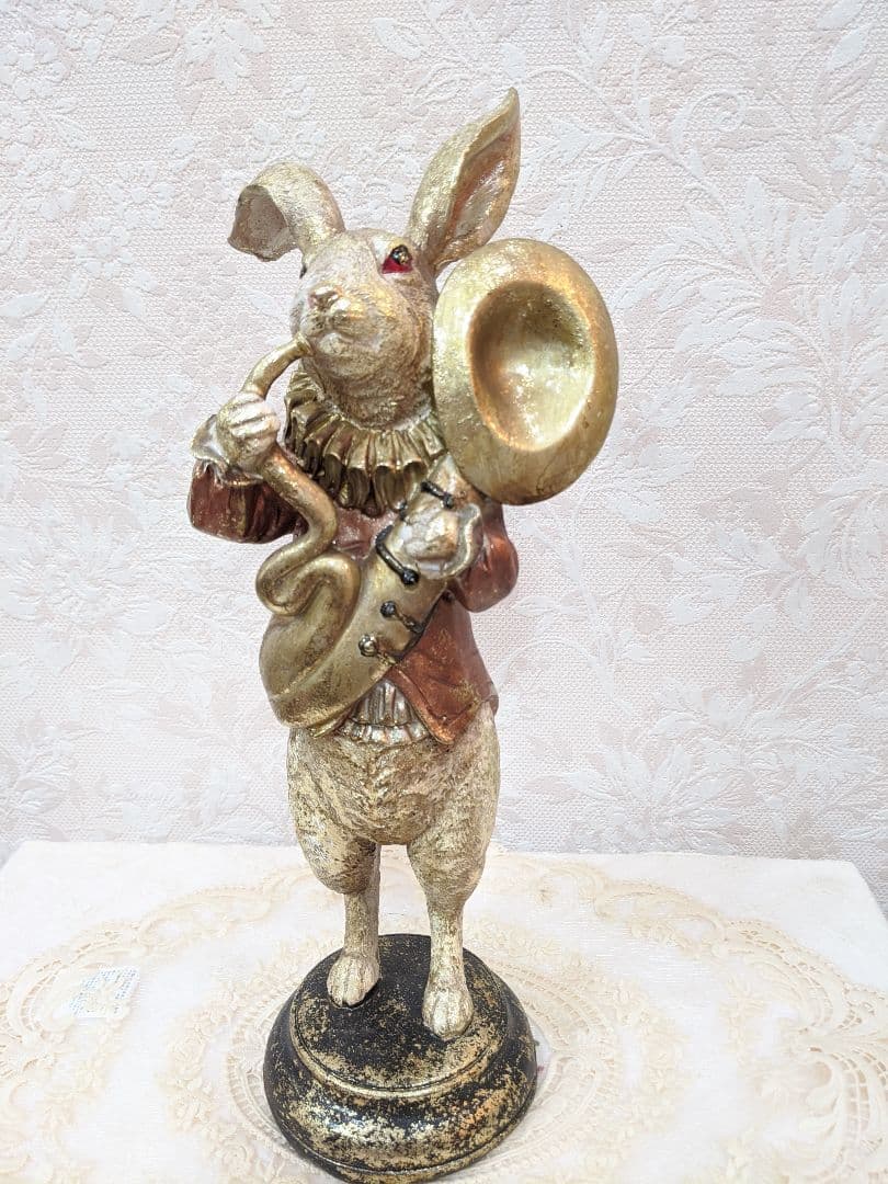 【お値下げ】ウサギの置物♡バロック調スタイル♡ロココ調♡アンティーク♡