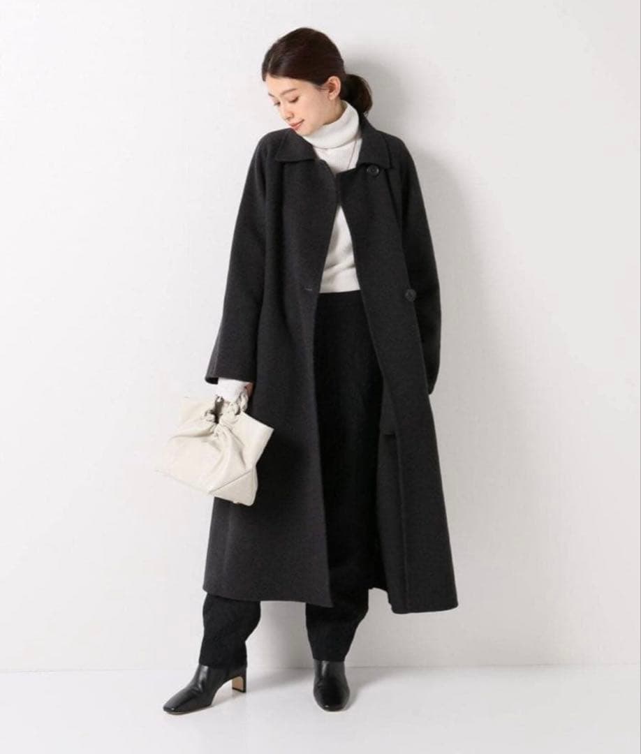 IENA MANTECO PURE 38 ダブルフェイス ロングコート