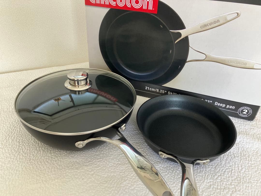 マイヤー　サーキュロン　21cmフライパンと26cmディープパンのセット