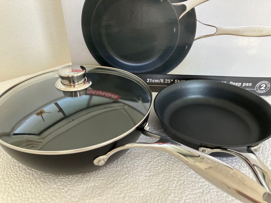 マイヤー　サーキュロン　21cmフライパンと26cmディープパンのセット