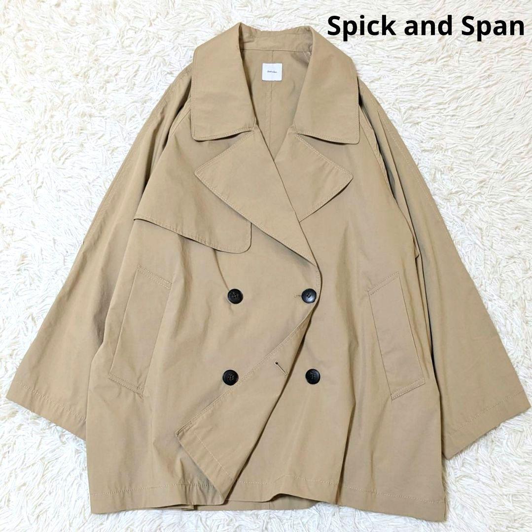 スピック＆スパン 25SS C/Pミドル丈トレンチコート ベージュ M