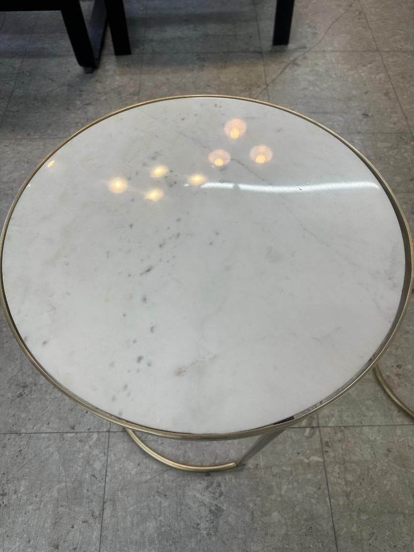 ZARA  ネストテーブル 大理石 ゴールド