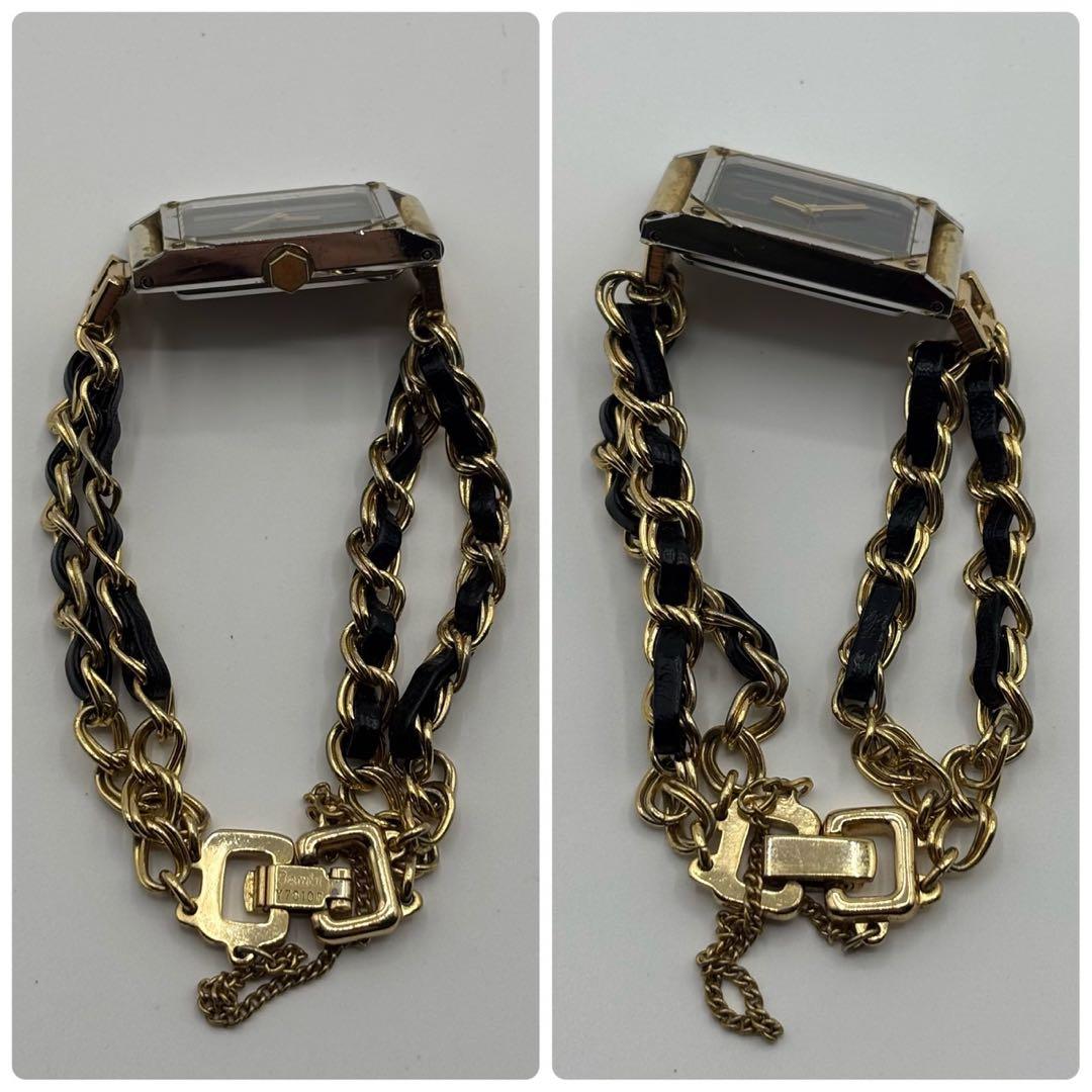 【美品 電池交換済】Yves Saint Laurent クォーツ　レディース